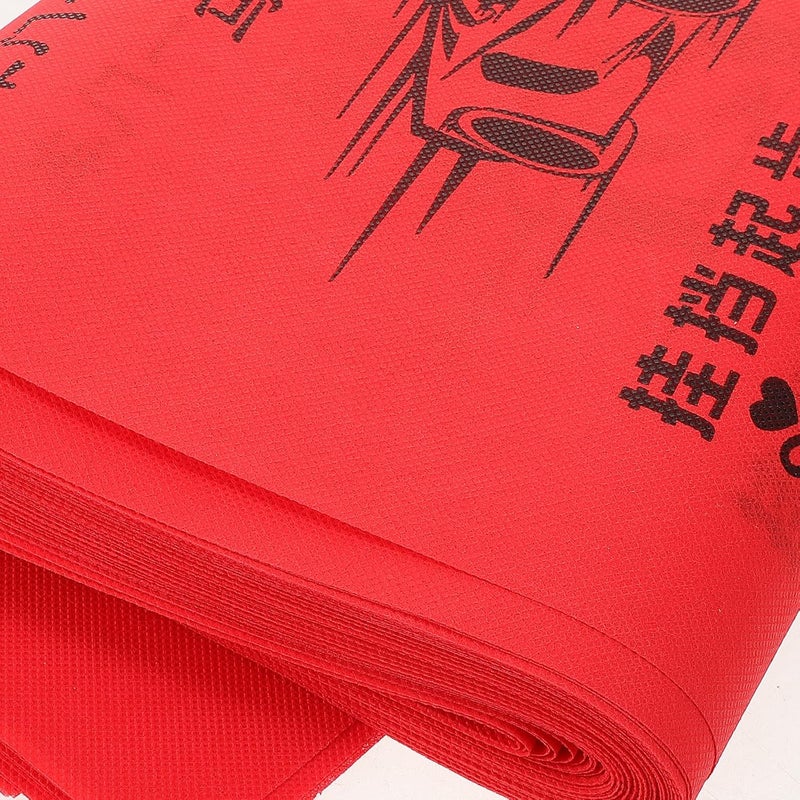 50pcs Disposable Auto Floor Mats Non-Woven Car Interior Carpet Foot Mats Red for Dust Protection in Detailing and 4s Shop Use - Image 5