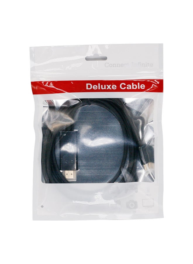 Type C To Hdmi Adapter 4K HD Type-c To Hdmi Mobile Phone Computer Monitor Screen Conversion Cable-Color:1.8 M Black 【4K @ 30Hz】 ABS - Image 4