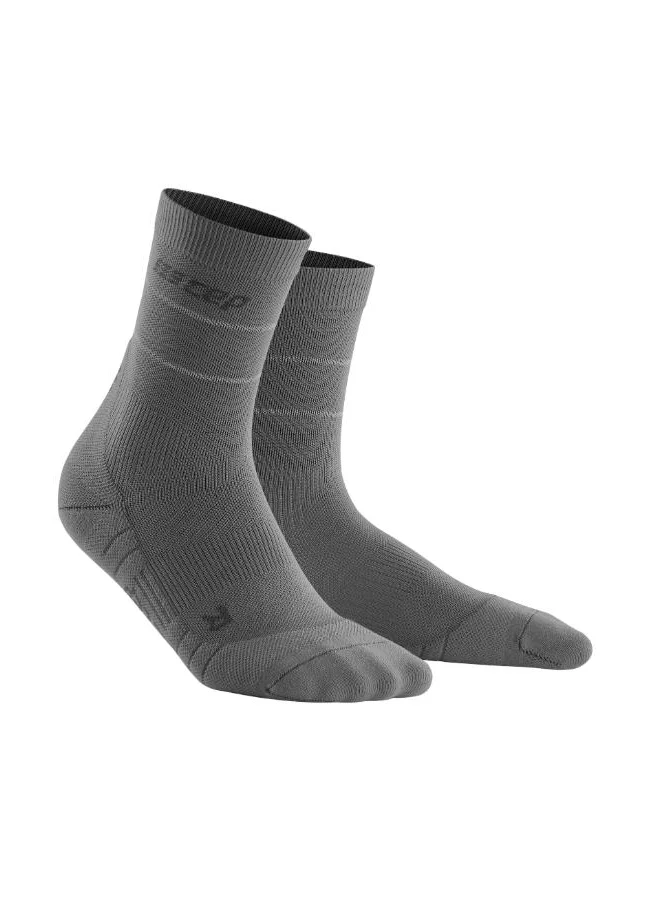 CEP CEP - Reflective Compression Socks Mid Cut Grey Men