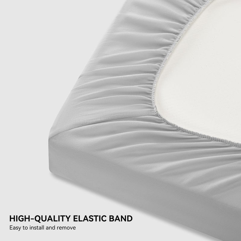 TILLYOU Changing Pad Cover Set in Soft Jersey Material - Fits 32"/34''x16 Contoured Pad for Babies, Lion's Paradise and Grey - Image 5