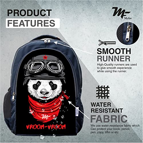 Myfav MY FAV 16 Inch Printed Backpack for Men & Women | Waterproof & Durable Laptop Bag | School, College & Travel Backpack with 16-inch Padded Laptop Compartment | Lightweight Water-Resistant Casual Bag - Image 4