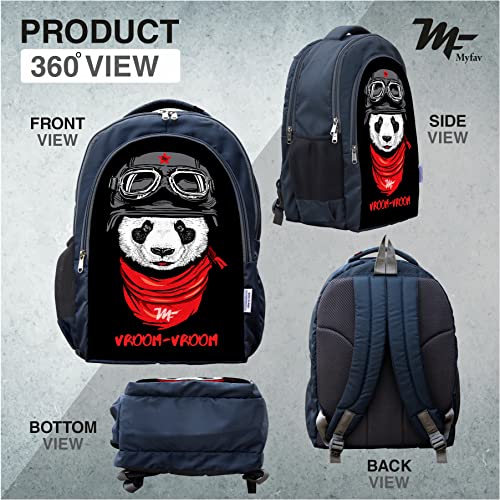 Myfav MY FAV 16 Inch Printed Backpack for Men & Women | Waterproof & Durable Laptop Bag | School, College & Travel Backpack with 16-inch Padded Laptop Compartment | Lightweight Water-Resistant Casual Bag - Image 2