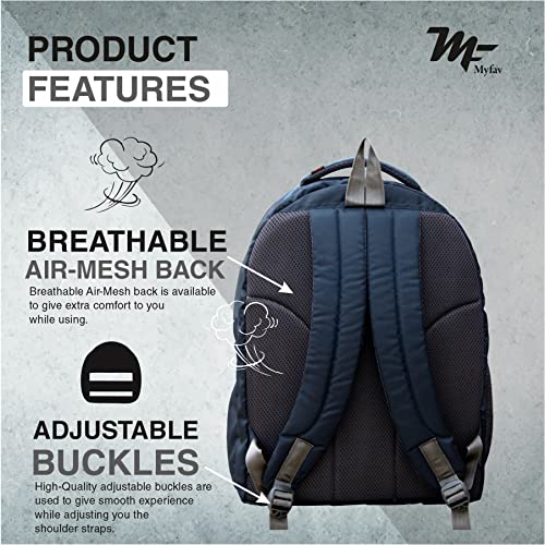 Myfav MY FAV 16 Inch Printed Backpack for Men & Women | Waterproof & Durable Laptop Bag | School, College & Travel Backpack with 16-inch Padded Laptop Compartment | Lightweight Water-Resistant Casual Bag - Image 5