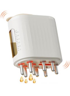 Uwals Electric Scalp Massager - Hair Oiling Applicator for Hair Treatment Growth, Hair Oil Dispenser for Hair Growth Fluid Essential Oil Serum (Beige)  - Image 1