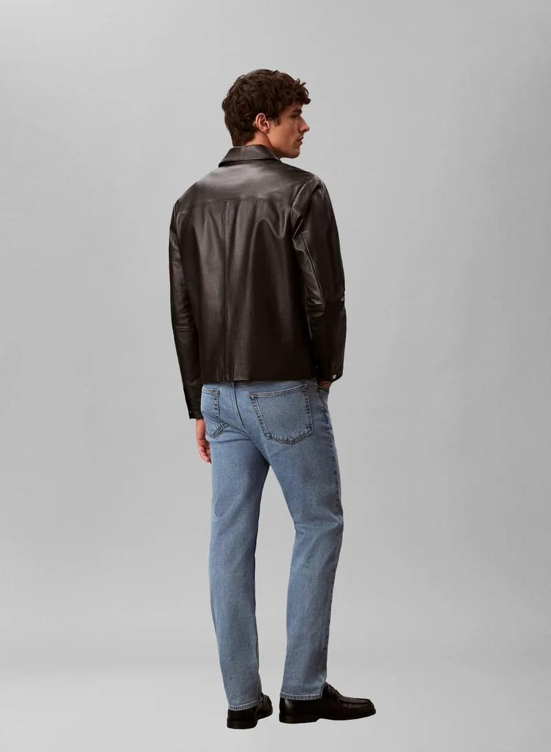 Calvin Klein Jeans ADAM LT STONE Standard Straight Fit Jeans for Men | Best Price UAE