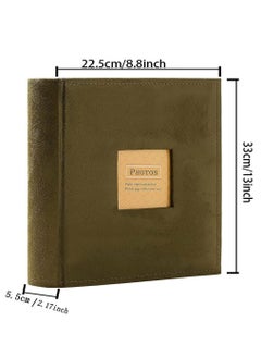 HomarKet 4x6 300 Wedding and Baby Photo Album with Memo Green  - Image 4