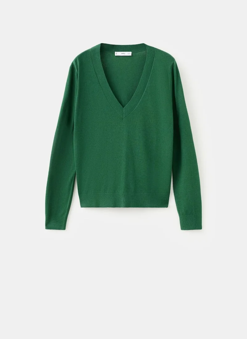 MANGO V-neck knit sweater