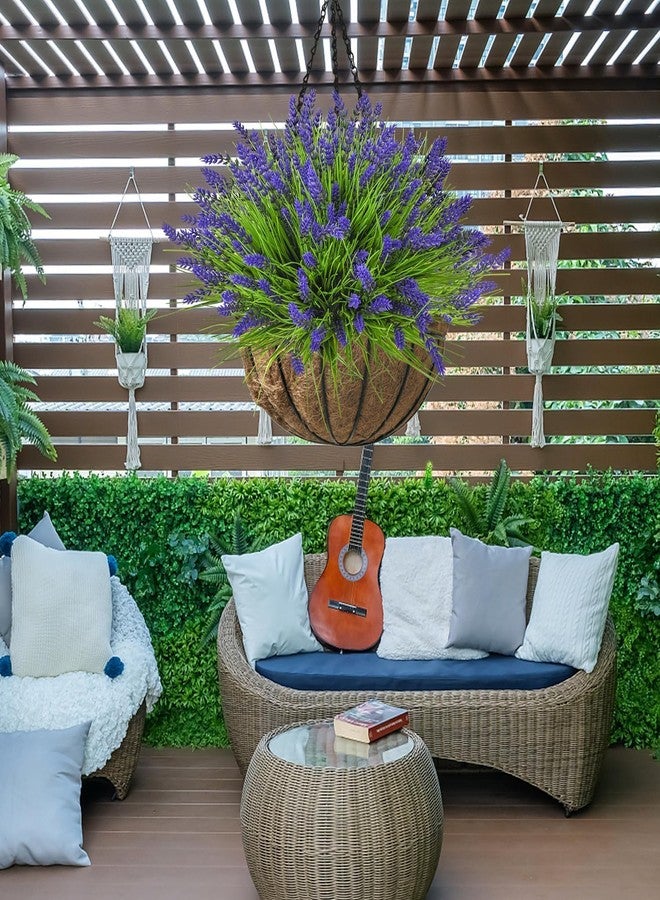 trytuny Artificial Plants Outdoor, 20PCS Lavender Artificial Flowers,Fake Plants Plastic Faux Flowers,UV Resistant Fake Flowers No Fade Faux Plastic Plants for Outdoor Planters for Home Garden - Image 4