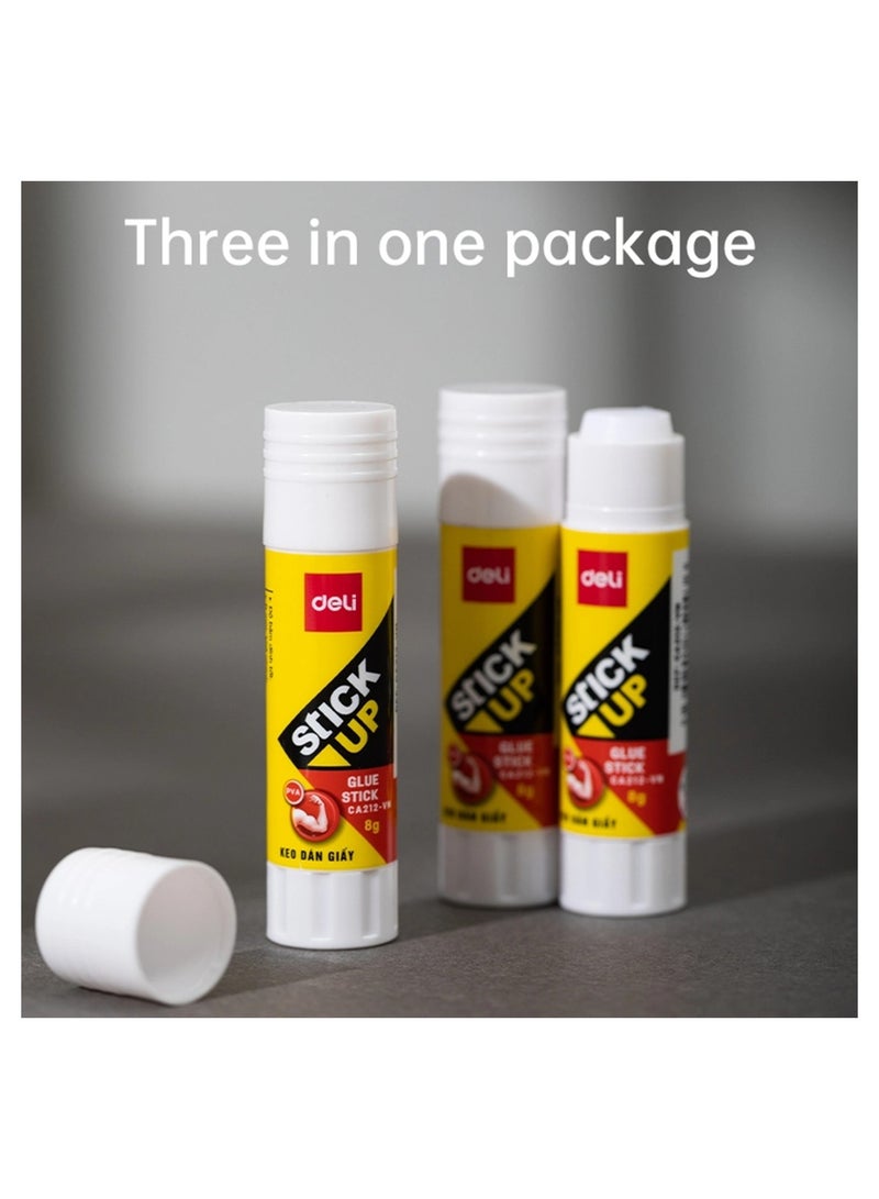 Deli 3-Piece Glue Stick 8gm Content Per Tube - Image 2