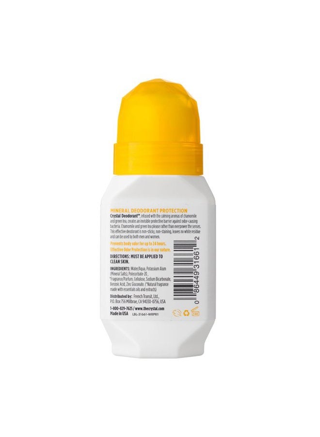 CRYSTAL ESSENCE مزيل عرق معدني كريستال رول أون، بابونج وشاي أخضر، 2.25 أونصة سائلة (عبوة من 12) - Image 5