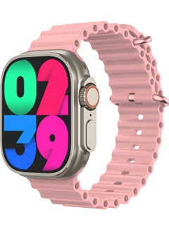T10 ULTRA 2 Smart Watch BIG INFINITE DISPLAY Wireless Charging 49MM (Pink)