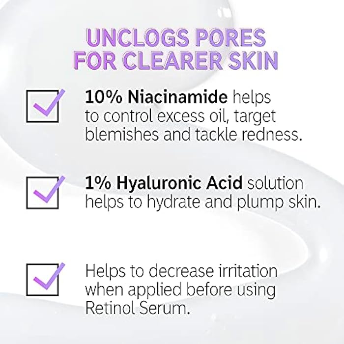 The INKEY List 10% Niacinamide Serum, Lightweight Oil Control Serum Helps with Blemishes and Appearance of Redness, Hydrating 1% Hyaluronic Acid 30ml, 1 fl oz - Image 3