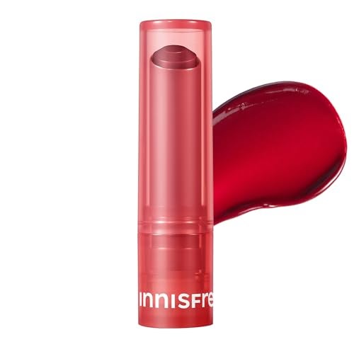 innisfree Dewy Tint Lip Balm with Hyaluronic Acid & Ceramides, Korean Hydrating Tinted Balm, Power Cherry Shade - Image 1