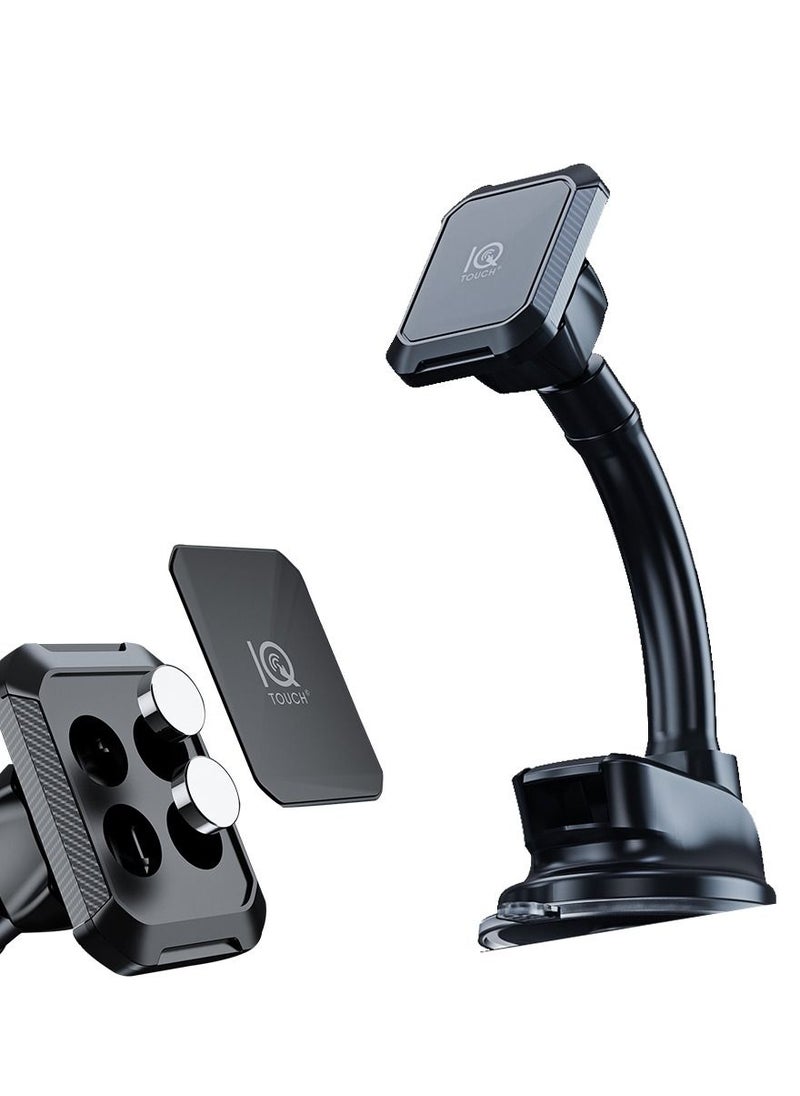 IQ TOUCH حامل الهاتف المغناطيسي للسيارة من IQ TOUCH RANGER-MAGJET، باللون الأسود  - Image 2