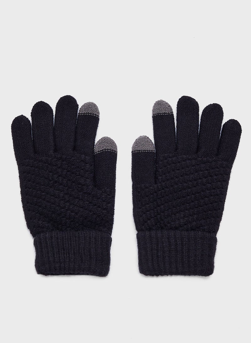 Seventy Five Knitted Touchscreen Gloves - Image 2