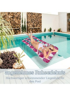 GGEROU Pool Lounger Float,Water Lounger Pool Chair Lounge,Inflatable Pool Hammock Float 21-Cooling Holes, Floating Mat Swimming Pool Floats Toys Pink  - Image 3