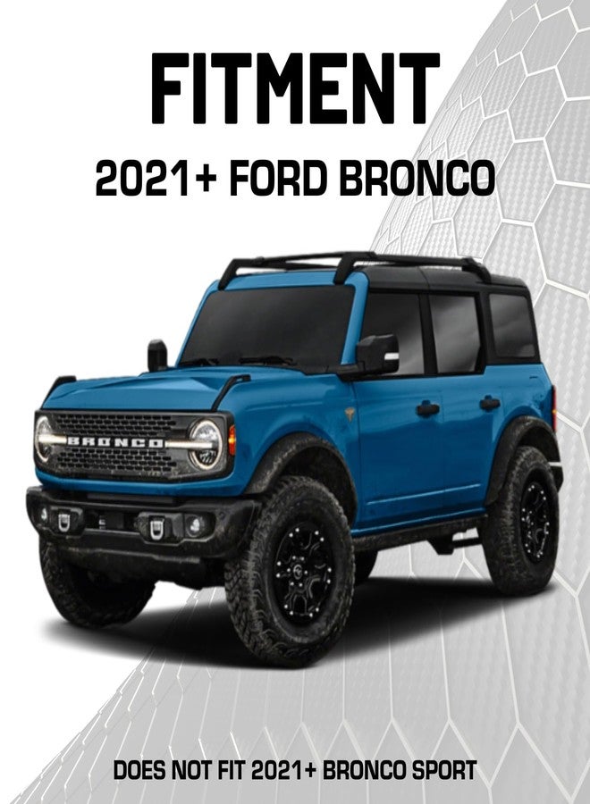 Bulletpoint Metal Bronco Phone Holder Mount + Action Camera Mount Compatible with 2021+ Ford Bronco Holds 3 Devices Replaces Accessory Ready Panel - Image 5