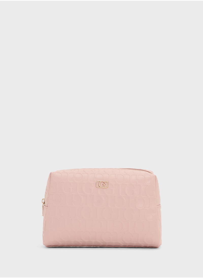 GUESS G Television Large Top Zip Wallet  - Image 1