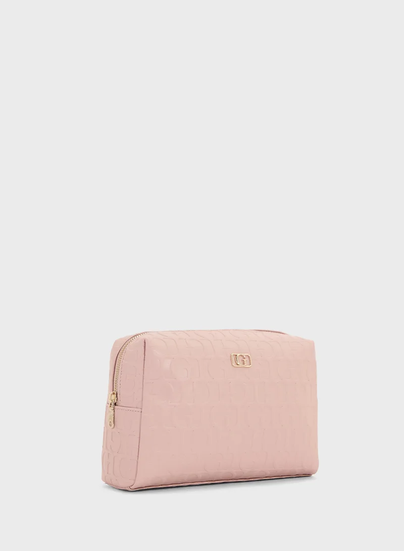 GUESS G Television Large Top Zip Wallet