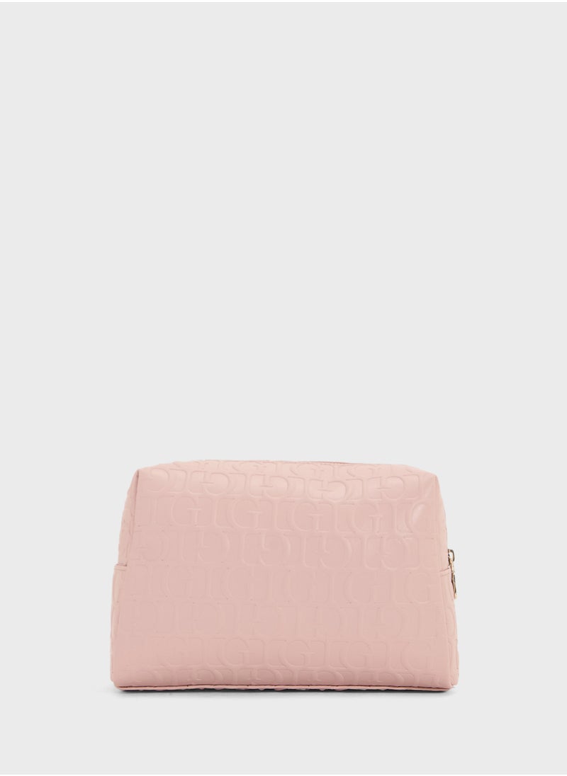 GUESS G Television Large Top Zip Wallet  - Image 2