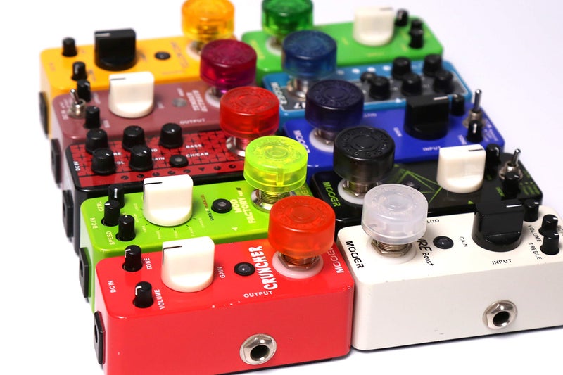MOOER Red&Green Guitar Effects Pedal Footswitch Toppers - Image 3