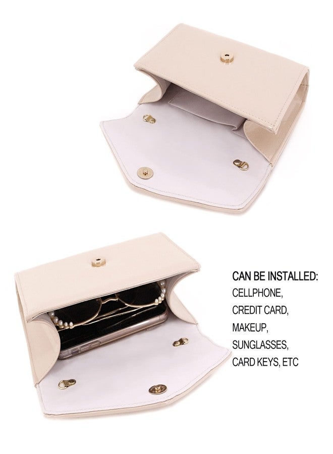 Naimo Patent Leather Glossy Envelope Clutch Flap Evening Bag Foldover Classic Handbag Wedding Party Clutches Purse - Image 5