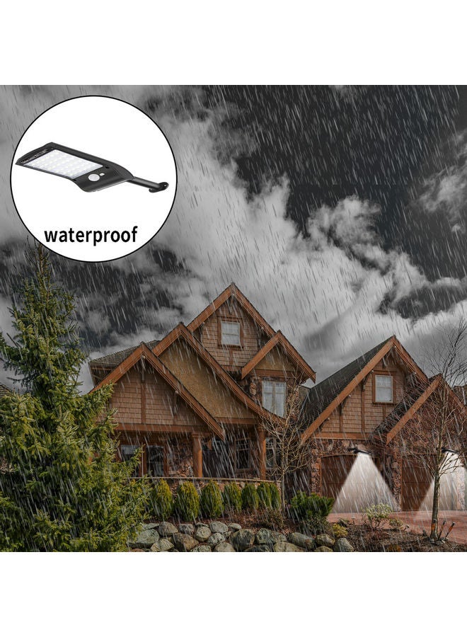 مصباح الشارع الشمسي الذي يعمل بالطاقة الشمسية ومجهز بقاعدة دوارة وجهاز تحكم عن بعد - أسود - Image 4