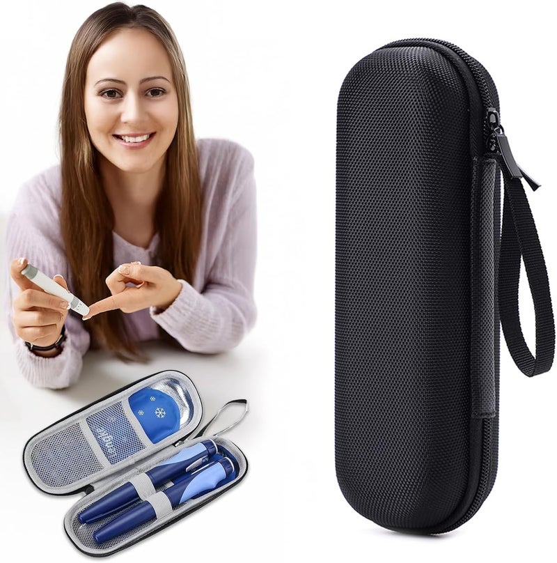 MetalNuts Insulin Pen Bag - Medication Cooler Bag, Diabetes Bag, Portable Cooler Bag for Medication, Waterproof and Temperature Insulating, Insulin pen bag, simplistic - Image 1