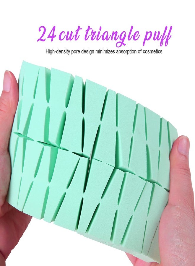 تينيتور إسفنجات مكياج صغيرة من تينيتور، 48 قطعة، إسفنجات تجميلية، إسفنجات تجميلية للاستخدام مرة واحدة، مناسبة لكريم الأساس والكريمات السائلة، خالية من اللاتكس - Image 3
