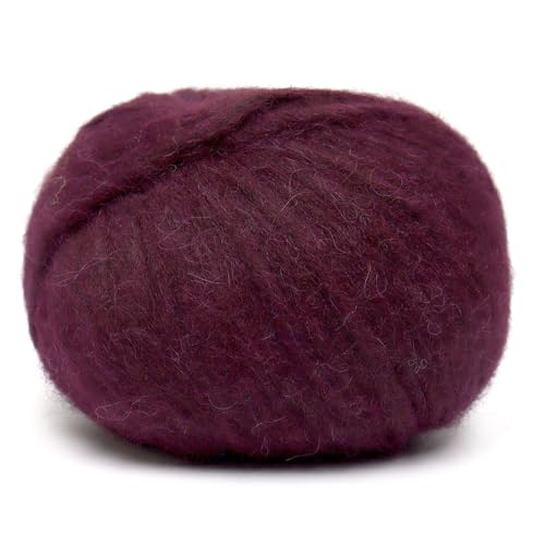 Alpaca Warehouse Pullu - Baby Alpaca Merino Wool Yarn Set of 3 Skeins (150 Grams) Worsted Weight - Sourced Directly from Peru - Heavenly Soft and Perfect for Knitting and Crocheting (Plum) - Image 4