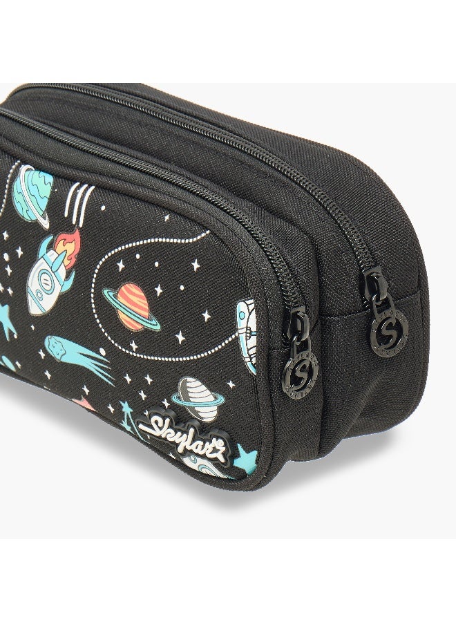 Skylar Glow-in-the-Dark Astronaut Pencil Pouch for Kids - Image 4