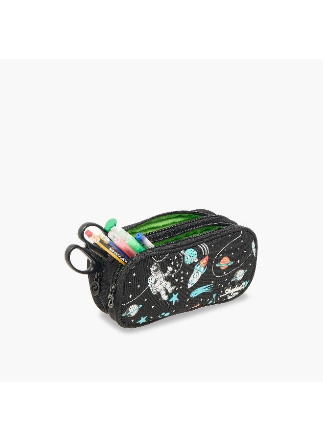 Skylar Glow-in-the-Dark Astronaut Pencil Pouch for Kids - Image 5