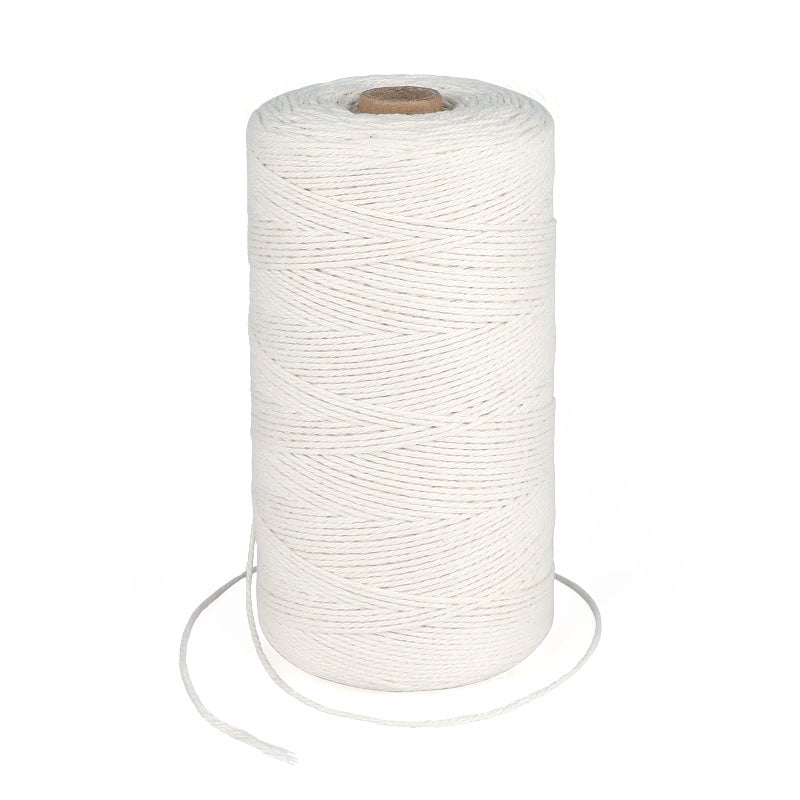 G2PLUS White Cotton String 15MM 1476 Feet Cotton Bakers Twine Gift Wrapping String Macrame Cord for DIY Art  Crafts Home Decor Gift Packaging