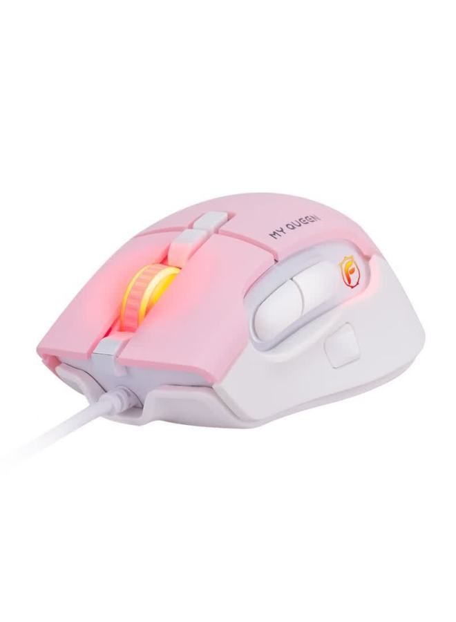 Dearmo F520 Wired Gaming Mouse, Esports Mouse, Pubg Mouse, Small Hand Mouse For Men And Women, Computer Mouse, Pink, 16000 Dpi - Image 3