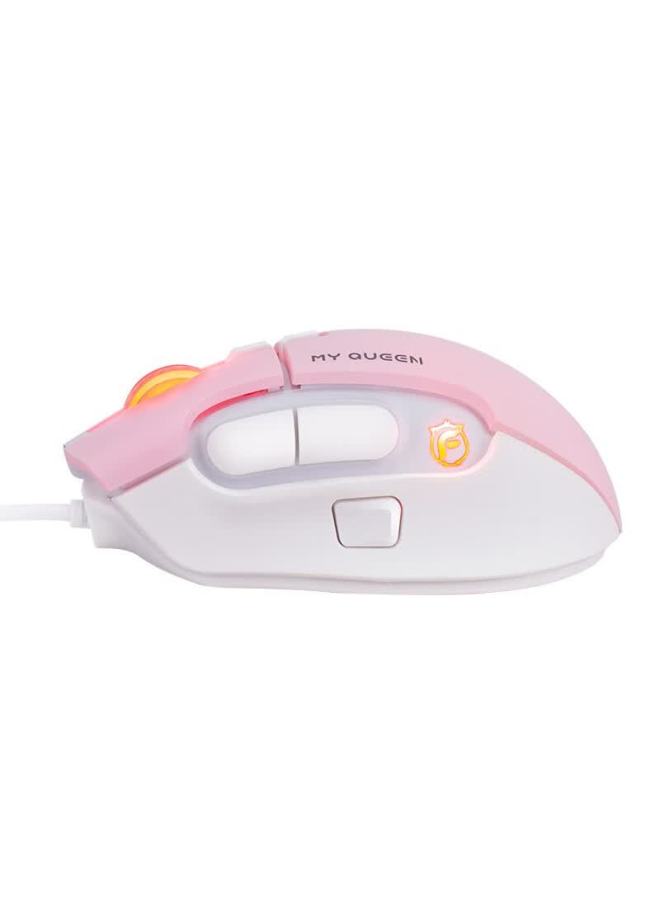 Dearmo F520 Wired Gaming Mouse, Esports Mouse, Pubg Mouse, Small Hand Mouse For Men And Women, Computer Mouse, Pink, 16000 Dpi - Image 2