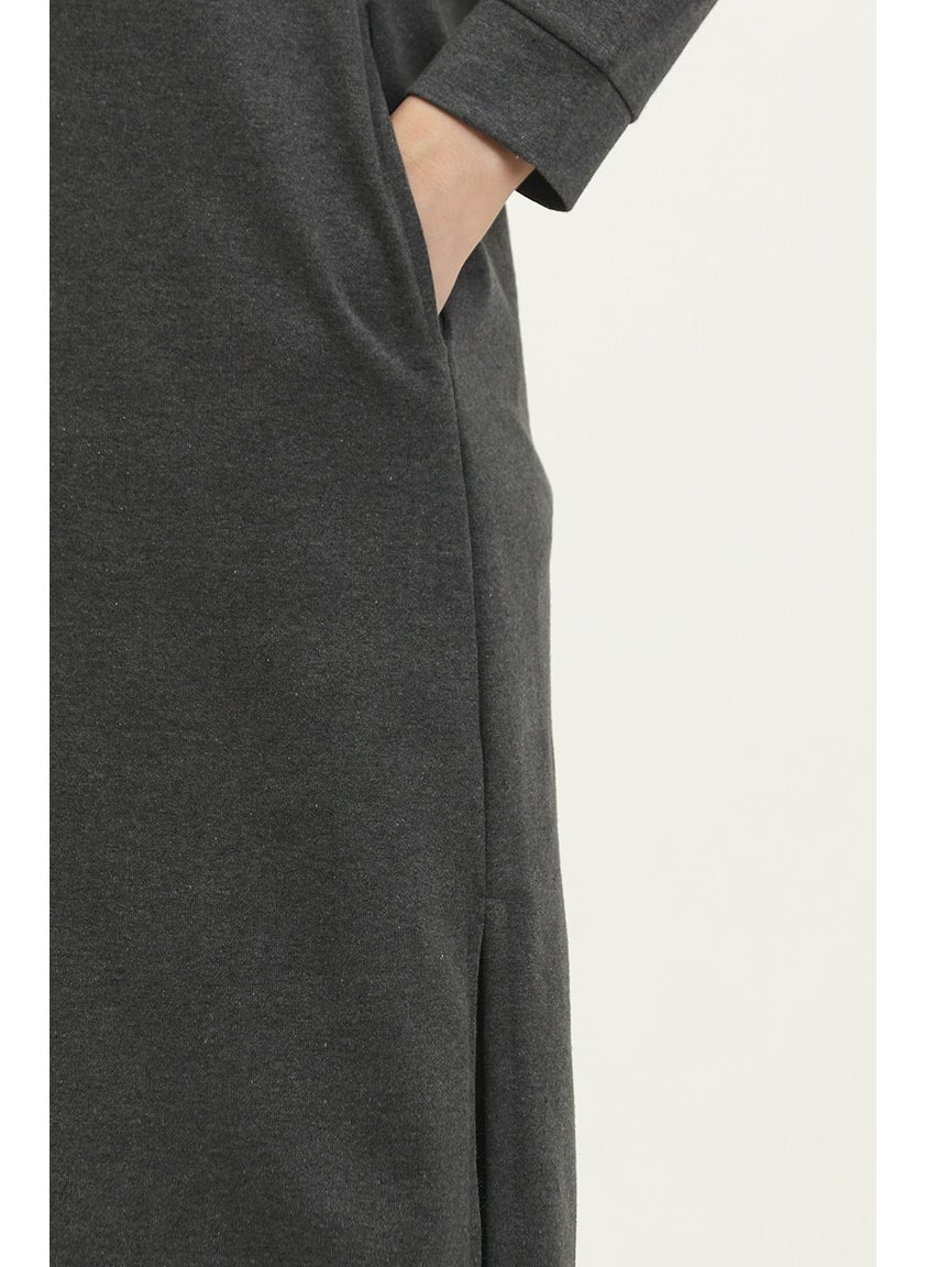 Sefa Merve Hooded Sports Tunic 3007-30 Anthracite  - Image 4