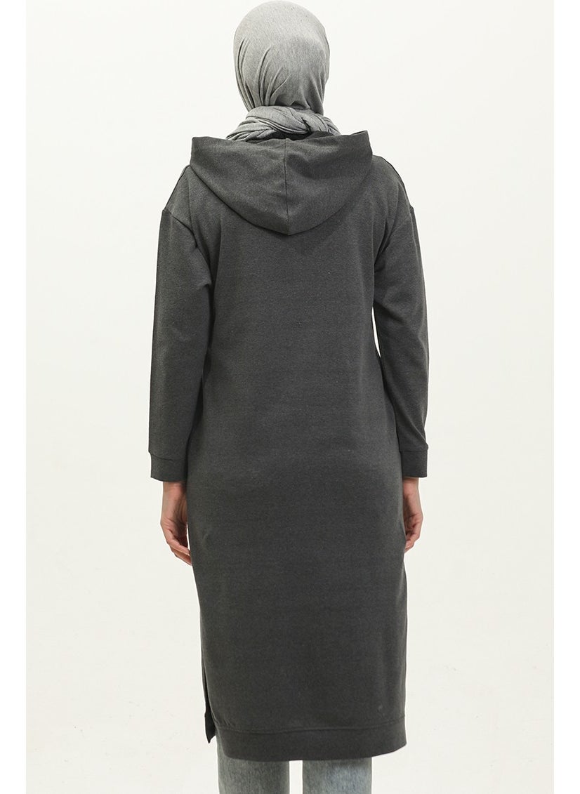 Sefa Merve Hooded Sports Tunic 3007-30 Anthracite  - Image 5
