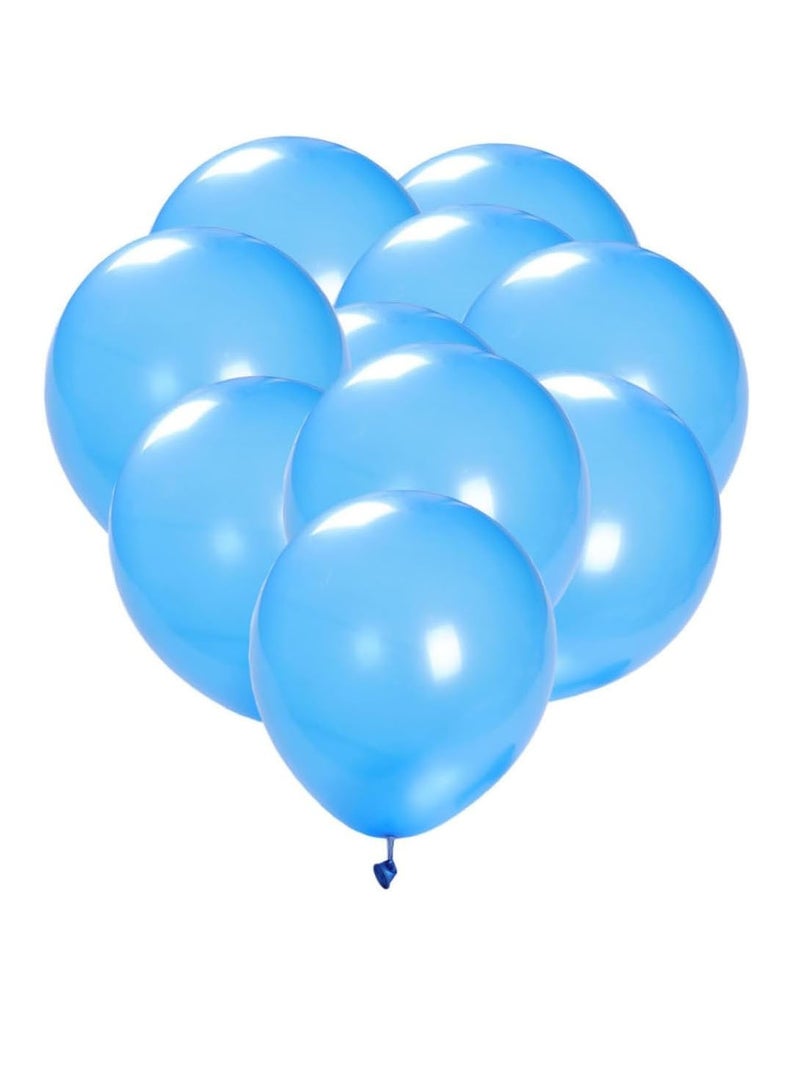 PARTY FUN Metallic Balloon 12 Inch Light Blue 40 Pcs  - Image 3