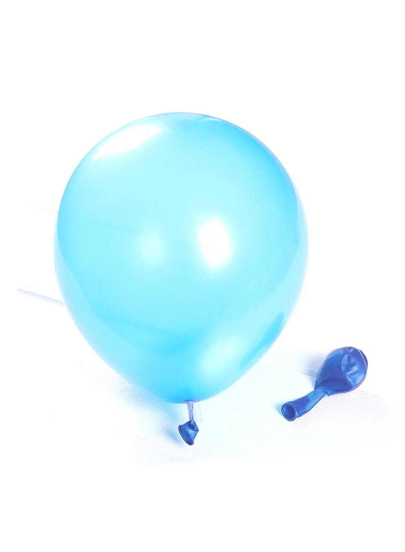 PARTY FUN Metallic Balloon 12 Inch Light Blue 40 Pcs  - Image 2