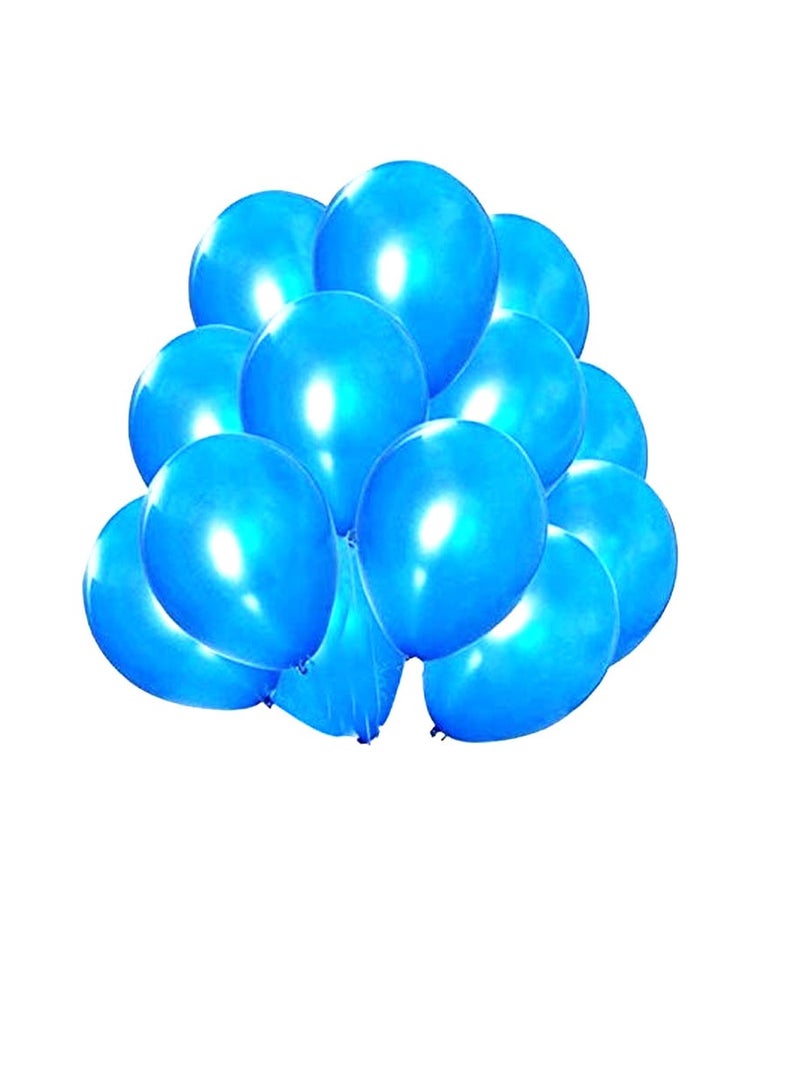 PARTY FUN Metallic Balloon 12 Inch Light Blue 40 Pcs  - Image 1