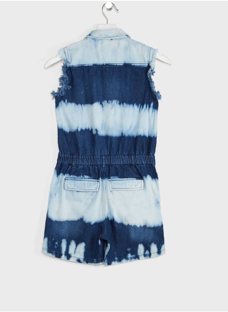 GUESS - Kids Colour Block Playsuit - Image 1