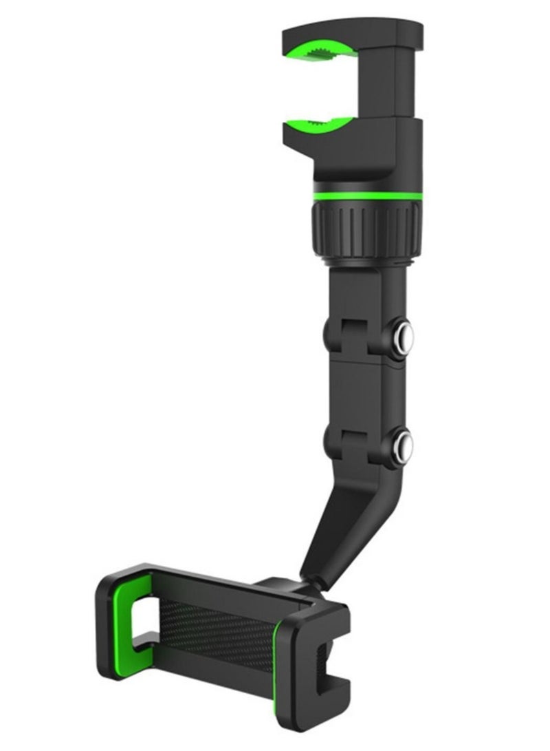 حامل هاتف مرآة الرؤية الخلفية متعدد الوظائف مع دوران 360 درجة - Image 1