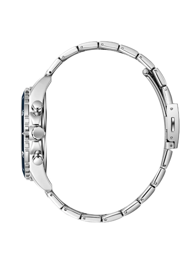 Lee Cooper Dark Blue Men's Metal Multi Function Watch LC08217.390 - 44 mm for Men | Best Price UAE