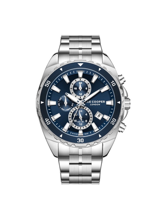 لي كوبر ساعة رجالية معدنية متعددة الوظائف ٤٤ مم - Image 1