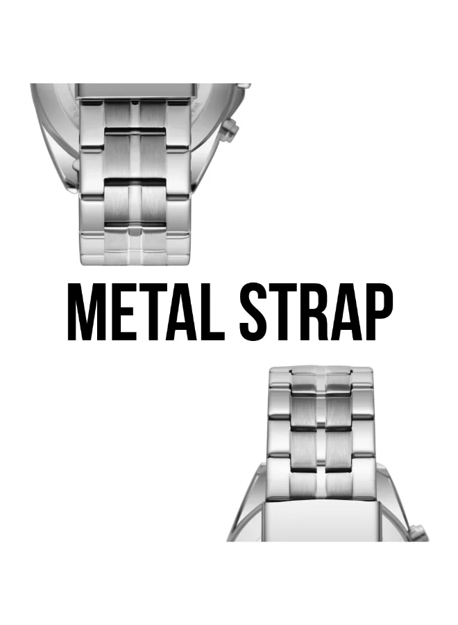 Lee Cooper Dark Blue Men's Metal Multi Function Watch LC08217.390 - 44 mm for Men | Best Price UAE