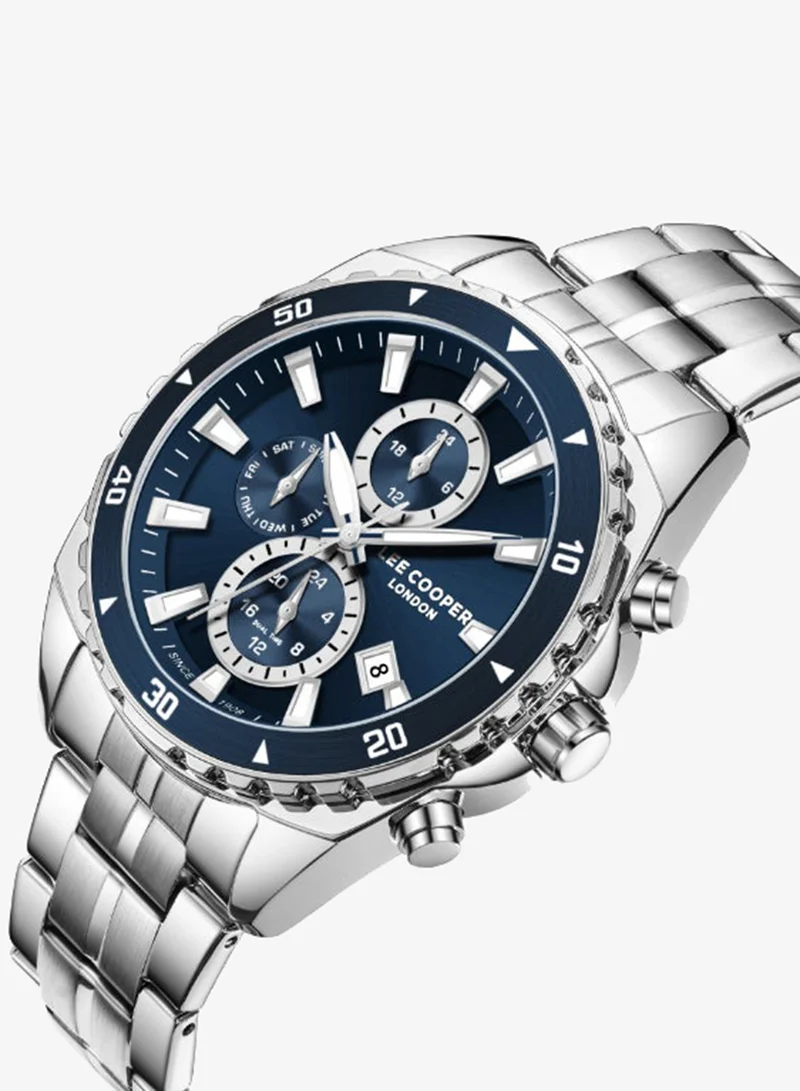 Lee Cooper Men's Metal Multi Function Watch LC08217.390 - 44 mm