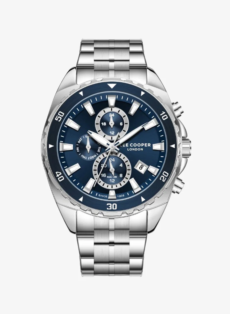Lee Cooper Men's Metal Multi Function Watch LC08217.390 - 44 mm