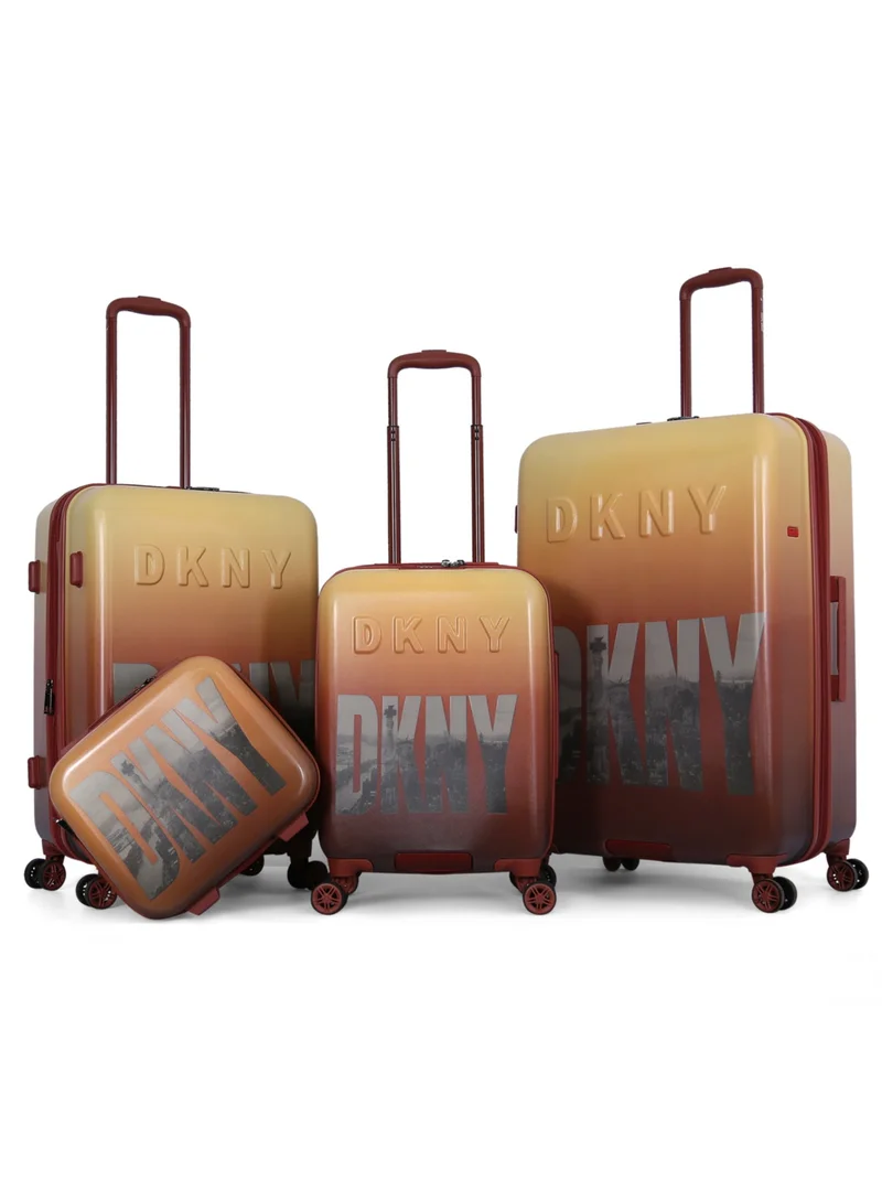 دكني طقم حقائب سفر  من  قطع بهيكل صلب وعجلات دوارة