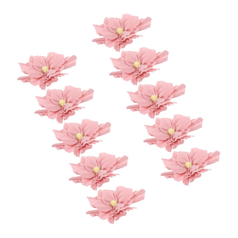 Crepe Paper Flowers 10Pcs For Wedding Party Nursery Decor Wall Ceiling Design - Image 2