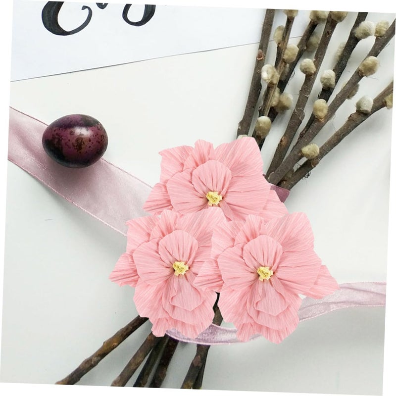 Crepe Paper Flowers 10Pcs For Wedding Party Nursery Decor Wall Ceiling Design - Image 5